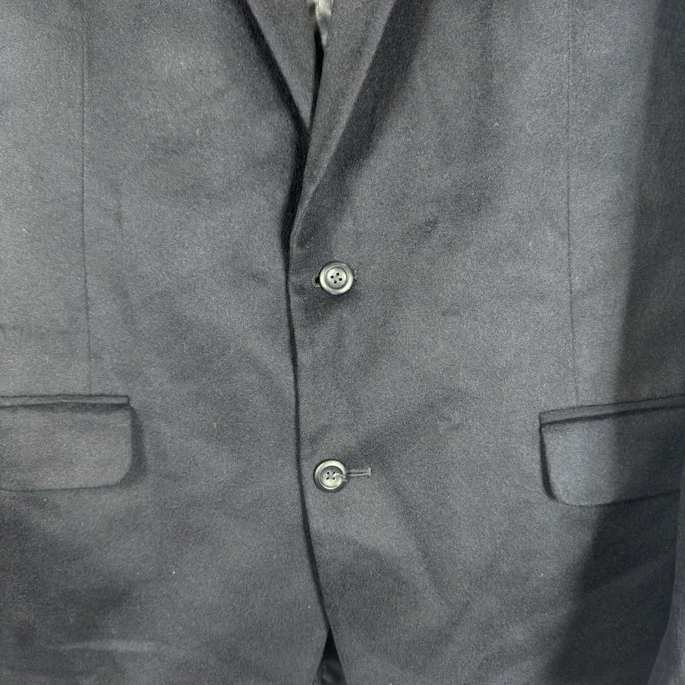 Jos A Bank Navy Blue 100% Cashmere Blazer Sport Coat Mens 42R Two Button 44051